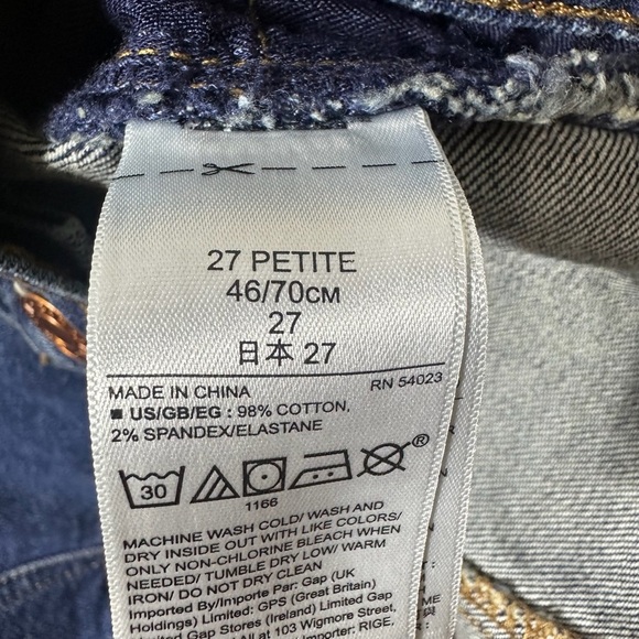 GAP Women’s Blue Denim A-Line Skirt with Button Detail Size 27 Petite - Picture 10 of 11